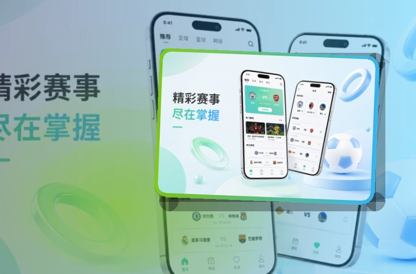沉浸式App入口 · 直播比分App · 网页补充更灵活界面展示